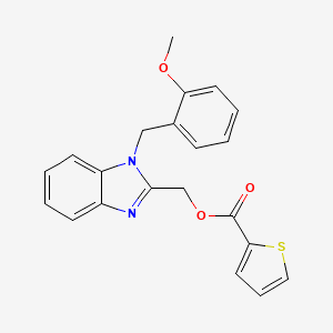 [1-(2-methoxybenzyl)-1H-benzimidazol-2-yl]methyl thiophene-2-carboxylate