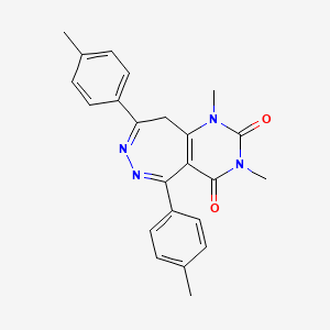 1,3-dimethyl-5,8-bis(4-methylphenyl)-1H-pyrimido[5,4-d][1,2]diazepine-2,4(3H,9H)-dione