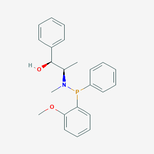 (SP)-(-)-N-Methyl-N-[(1R,2S)-(2-hydroxy-1-methyl-2-phenyl)ethyl]amino-O-aniysylphenylphosphine
