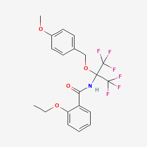 2-Ethoxy-N-{1,1,1,3,3,3-hexafluoro-2-[(4-methoxyphenyl)methoxy]propan-2-YL}benzamide