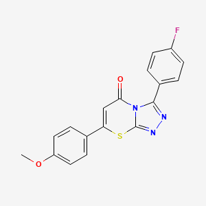 3-(4-fluorophenyl)-7-(4-methoxyphenyl)-5H-[1,2,4]triazolo[3,4-b][1,3]thiazin-5-one