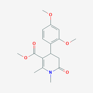 Methyl 4-(2,4-dimethoxyphenyl)-1,2-dimethyl-6-oxo-1,4,5,6-tetrahydropyridine-3-carboxylate