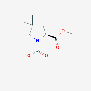 (S)-1-tert-butyl 2-methyl 4,4-dimethylpyrrolidine-1,2-dicarboxylate