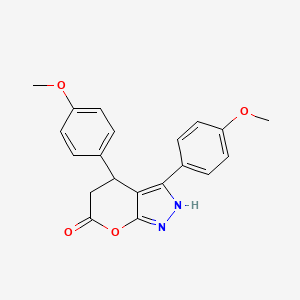 3,4-bis(4-methoxyphenyl)-4,5-dihydropyrano[2,3-c]pyrazol-6(1H)-one