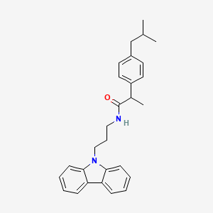 N-[3-(9H-carbazol-9-yl)propyl]-2-[4-(2-methylpropyl)phenyl]propanamide