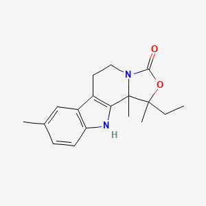 molecular formula C18H22N2O2 B11484265 1-ethyl-1,8,11b-trimethyl-5,6,11,11b-tetrahydro-1H-[1,3]oxazolo[4,3-a]beta-carbolin-3-one 