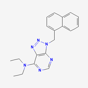 3H-[1,2,3]Triazolo[4,5-d]pyrimidin-7-amine, N,N-diethyl-3-(1-naphthalenylmethyl)-