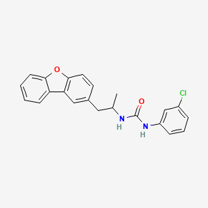 N-(3-chlorophenyl)-N'-(2-dibenzo[b,d]furan-2-yl-1-methylethyl)urea