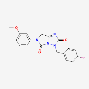 3-(4-fluorobenzyl)-6-(3-methoxyphenyl)-6,7-dihydro-3H-imidazo[1,5-b][1,2,4]triazole-2,5-dione