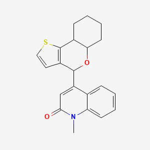 4-(5a,6,7,8,9,9a-hexahydro-4H-thieno[3,2-c]chromen-4-yl)-1-methylquinolin-2(1H)-one