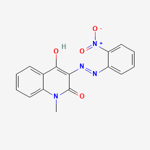 molecular formula C16H12N4O4 B1148439 4-Hydroxy-1-methyl-3-[(2-nitrophenyl)azo]-2-quinolone CAS No. 10114-48-4