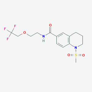 1-(methylsulfonyl)-N-[2-(2,2,2-trifluoroethoxy)ethyl]-1,2,3,4-tetrahydroquinoline-6-carboxamide