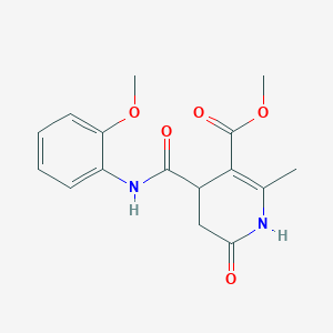 Methyl 4-[(2-methoxyphenyl)carbamoyl]-2-methyl-6-oxo-1,4,5,6-tetrahydropyridine-3-carboxylate