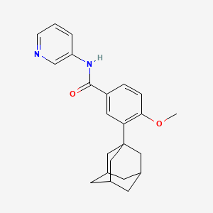 3-(1-adamantyl)-4-methoxy-N-pyridin-3-ylbenzamide