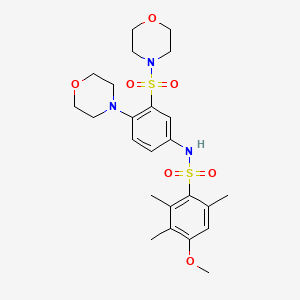 4-methoxy-2,3,6-trimethyl-N-[4-(morpholin-4-yl)-3-(morpholin-4-ylsulfonyl)phenyl]benzenesulfonamide