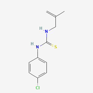 molecular formula C11H13ClN2S B11484439 1-(4-Chlorophenyl)-3-(2-methylprop-2-en-1-yl)thiourea 