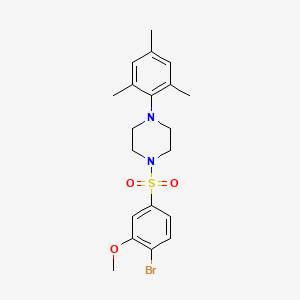 1-[(4-Bromo-3-methoxyphenyl)sulfonyl]-4-mesitylpiperazine