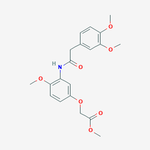 Methyl (3-{[(3,4-dimethoxyphenyl)acetyl]amino}-4-methoxyphenoxy)acetate