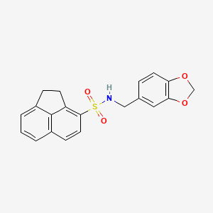 N-(1,3-benzodioxol-5-ylmethyl)-1,2-dihydroacenaphthylene-3-sulfonamide