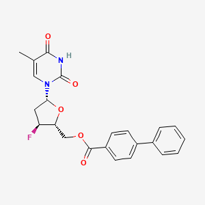 2'-Deoxy-3'-deoxy-3'-fluoro-5'-O-(4-phenylbenzoyl)-thymidine