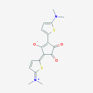 (5Z)-2-[5-(dimethylamino)thiophen-2-yl]-5-(5-dimethylazaniumylidenethiophen-2-ylidene)-3,4-dioxocyclopenten-1-olate