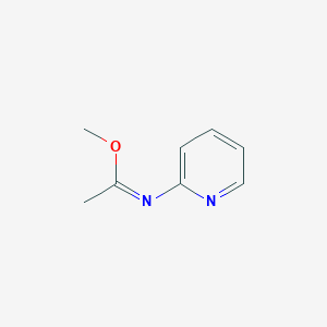 Methyl (1Z)-N-(2-pyridinyl)ethanimidate
