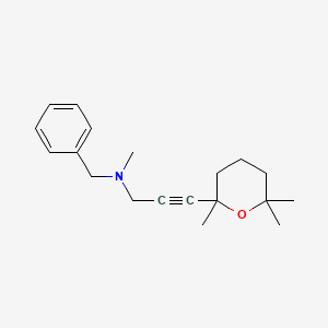 N-benzyl-N-methyl-3-(2,6,6-trimethyltetrahydro-2H-pyran-2-yl)prop-2-yn-1-amine