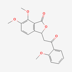 6,7-dimethoxy-3-[2-(2-methoxyphenyl)-2-oxoethyl]-2-benzofuran-1(3H)-one