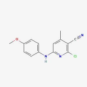 2-Chloro-6-[(4-methoxyphenyl)amino]-4-methylpyridine-3-carbonitrile