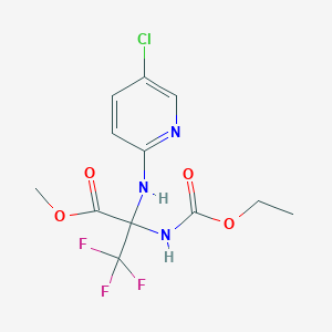 methyl 2-[(5-chloropyridin-2-yl)amino]-N-(ethoxycarbonyl)-3,3,3-trifluoroalaninate