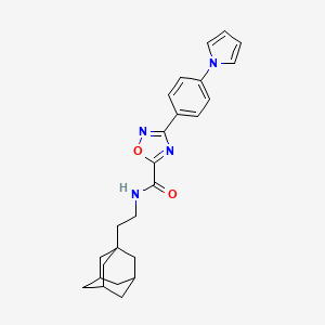 N-[2-(Adamantan-1-YL)ethyl]-3-[4-(1H-pyrrol-1-YL)phenyl]-1,2,4-oxadiazole-5-carboxamide