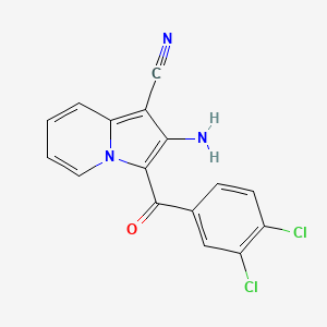 2-Amino-3-(3,4-dichlorobenzoyl)indolizine-1-carbonitrile