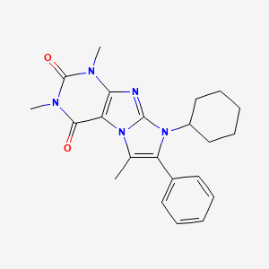 8-cyclohexyl-1,3,6-trimethyl-7-phenyl-1H-imidazo[2,1-f]purine-2,4(3H,8H)-dione