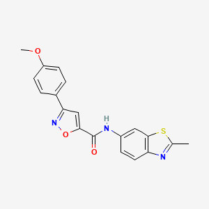 3-(4-methoxyphenyl)-N-(2-methyl-1,3-benzothiazol-6-yl)-1,2-oxazole-5-carboxamide