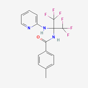 N-[2,2,2-Trifluoro-1-(2-pyridylamino)-1-(trifluoromethyl)ethyl]-p-toluamide