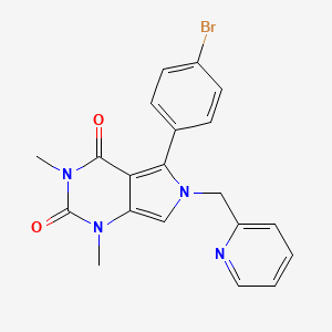 5-(4-bromophenyl)-1,3-dimethyl-6-(pyridin-2-ylmethyl)-1H-pyrrolo[3,4-d]pyrimidine-2,4(3H,6H)-dione