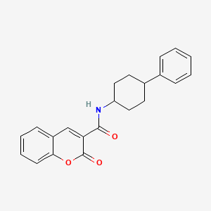 2-oxo-N-(4-phenylcyclohexyl)-2H-chromene-3-carboxamide