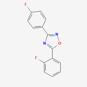 5-(2-Fluorophenyl)-3-(4-fluorophenyl)-1,2,4-oxadiazole