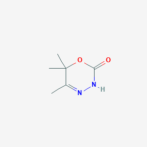 molecular formula C6H10N2O2 B11484731 5,6,6-trimethyl-3,6-dihydro-2H-1,3,4-oxadiazin-2-one 