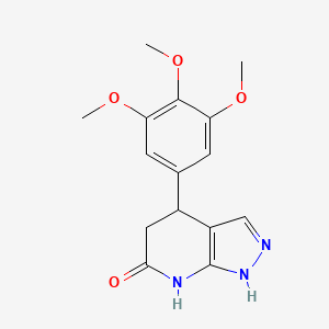 4-(3,4,5-trimethoxyphenyl)-1,4,5,7-tetrahydro-6H-pyrazolo[3,4-b]pyridin-6-one