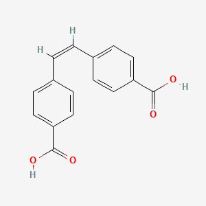 molecular formula C16H12O4 B1148478 Benzoic acid, 4,4'-(1Z)-1,2-ethenediylbis- CAS No. 133005-88-6