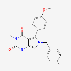 6-(4-fluorobenzyl)-5-(4-methoxyphenyl)-1,3-dimethyl-1H-pyrrolo[3,4-d]pyrimidine-2,4(3H,6H)-dione