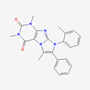 1,3,6-trimethyl-8-(2-methylphenyl)-7-phenyl-1H-imidazo[2,1-f]purine-2,4(3H,8H)-dione