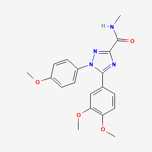 molecular formula C19H20N4O4 B11484835 5-(3,4-dimethoxyphenyl)-1-(4-methoxyphenyl)-N-methyl-1H-1,2,4-triazole-3-carboxamide 