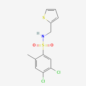 4,5-dichloro-2-methyl-N-[(thiophen-2-yl)methyl]benzene-1-sulfonamide