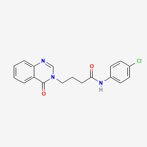 N-(4-chlorophenyl)-4-(4-oxoquinazolin-3(4H)-yl)butanamide