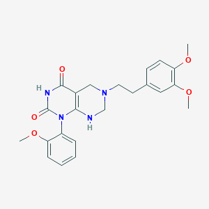 6-[2-(3,4-dimethoxyphenyl)ethyl]-1-(2-methoxyphenyl)-5,6,7,8-tetrahydropyrimido[4,5-d]pyrimidine-2,4(1H,3H)-dione