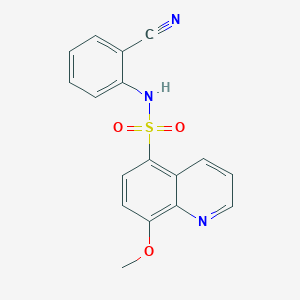 N-(2-cyanophenyl)-8-methoxyquinoline-5-sulfonamide