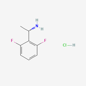 molecular formula C8H10ClF2N B1148499 (S)-1-(2,6-DIFLUOROPHENYL)ETHANAMINE hydrochloride CAS No. 1217473-52-3