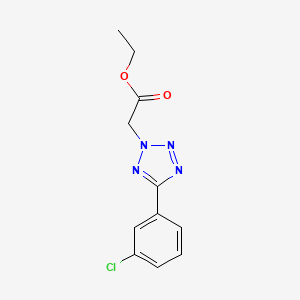 molecular formula C11H11ClN4O2 B11485013 ethyl [5-(3-chlorophenyl)-2H-tetrazol-2-yl]acetate 